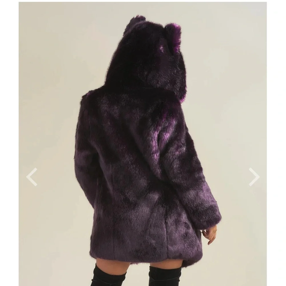 SpiritHoods Purple Faux Fur Jacket - Picture 2 of 9
